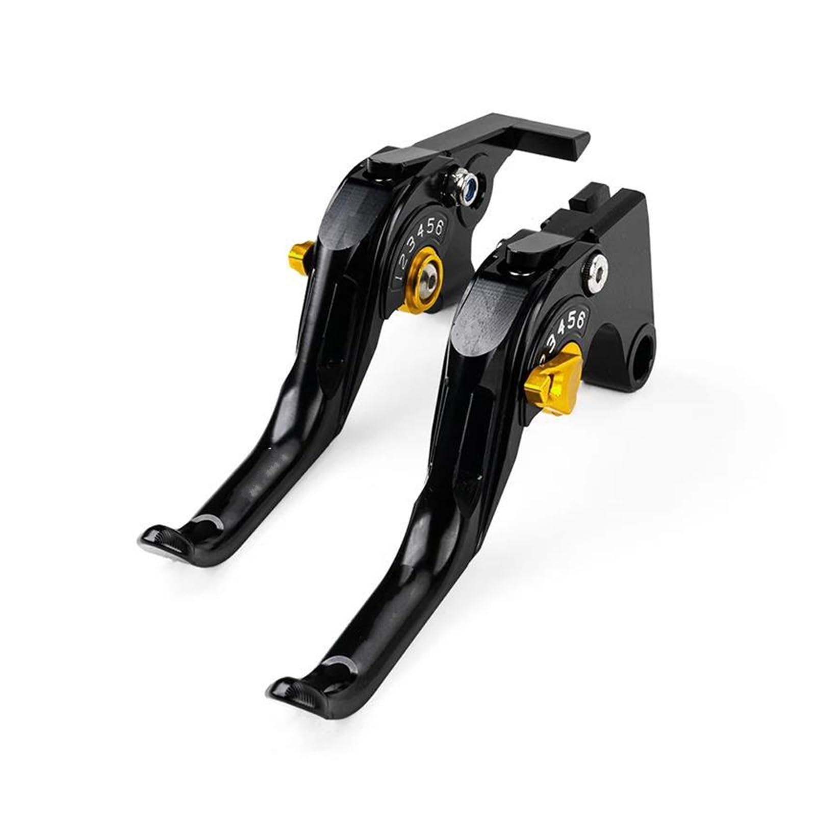 Mamxvkvzeu Short-Gold Motorbike Brake Clutch Handle Levers Motorcycle Brake Clutch Lever Adjustable Handle For Ninja500 Z500 For Ninja 500Se 2025 Z500se(Short-Gold)