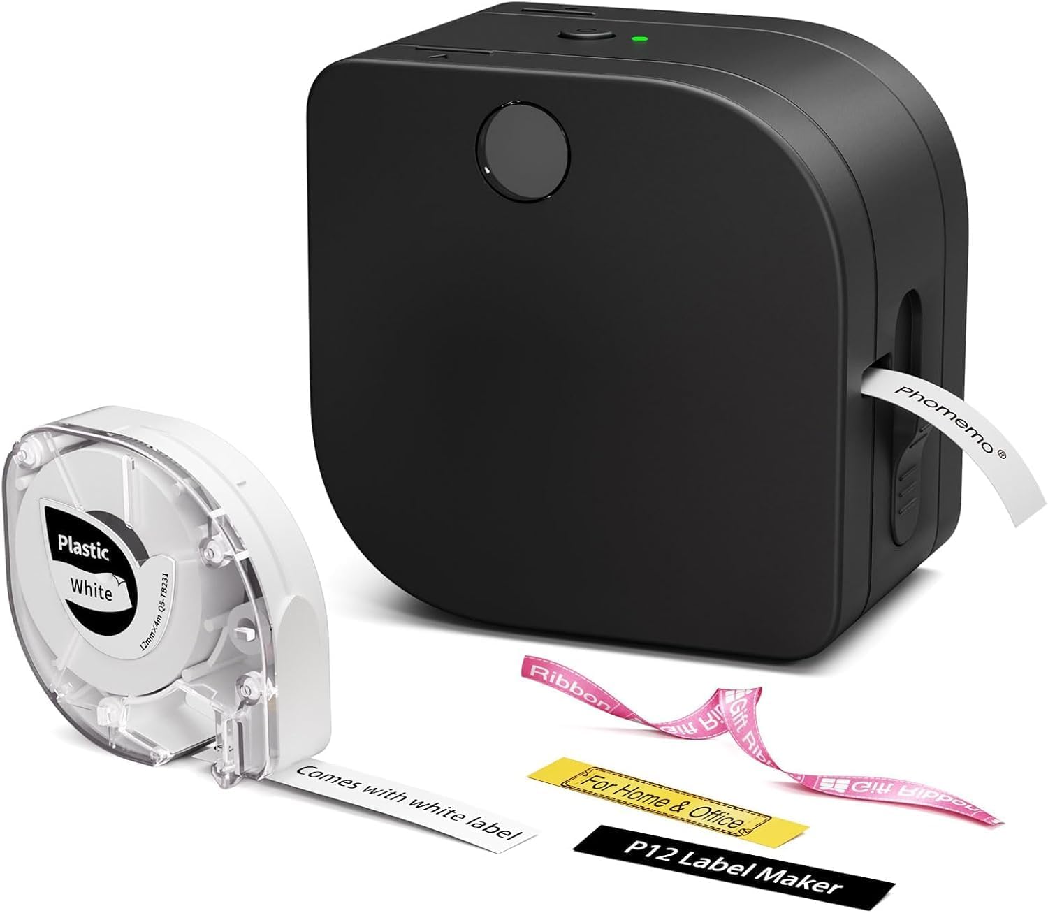 Phomemo Label Makers – Bluetooth Inkless Label Printer P12, Label Maker Machine with Tape For Office Home School Organization, Small Label Maker Mini Labeler with Multiple Template Icon for Smartphone Phomemo Label Makers – Bluetooth Inkless Label Printer P12, Label Maker Machine with Tape For Office Home School Organization, Small Label Maker Mini Labeler with Multiple Template Icon for Smartphone