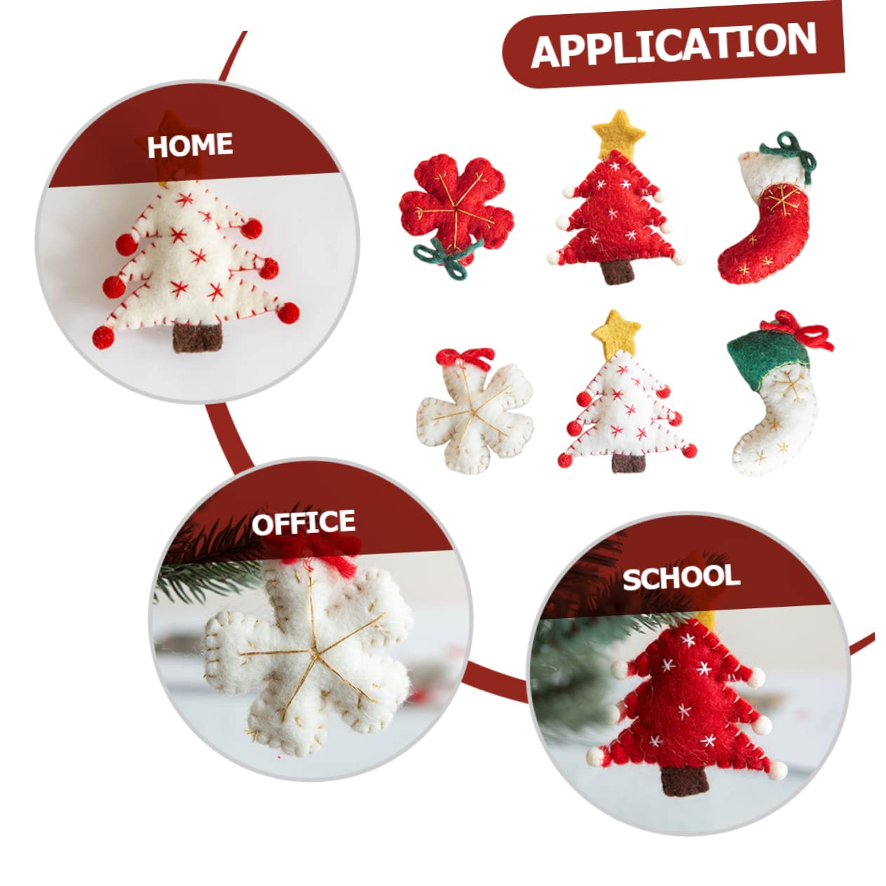 Cabilock Lot De 2 Pendentifs Flocons De Neige Élégants pour Décorations De Noël 6 Pièces X 2