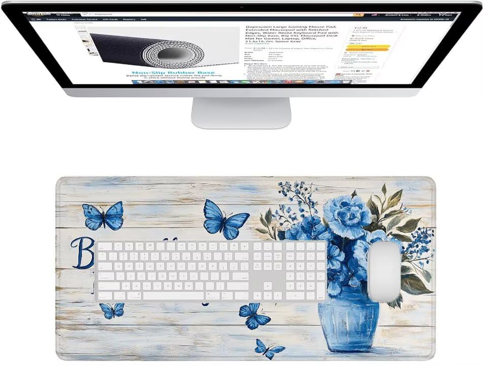 Mouse pad bords cousus grand format pour joueur sur PC portable - 3