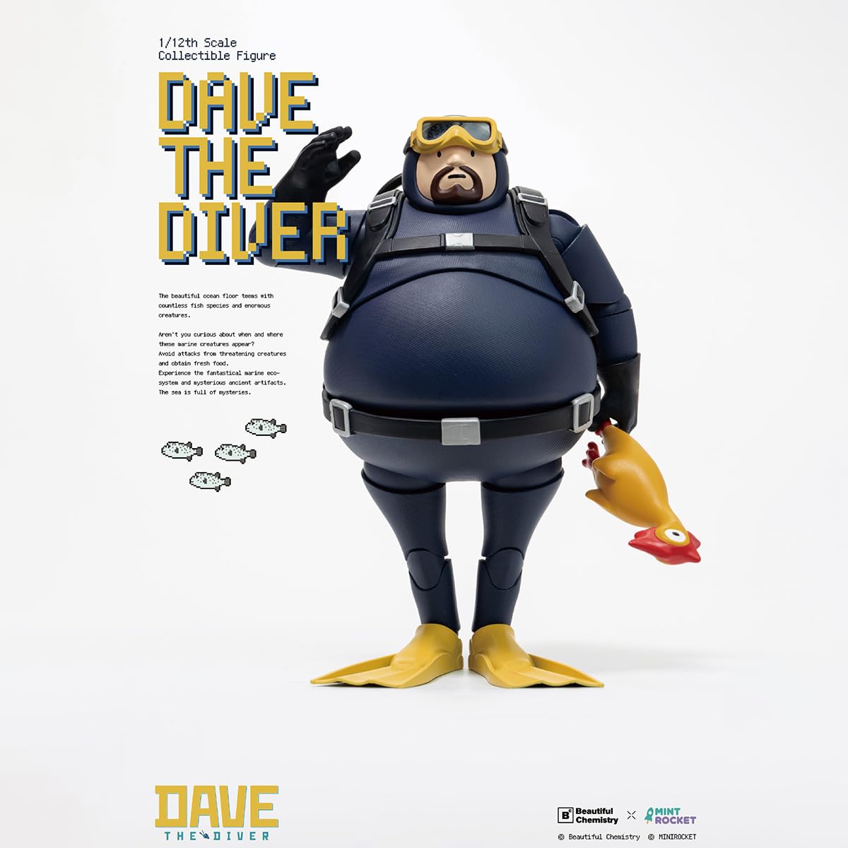 HIPLAY Beautiful Chemistry Dave the Diver (BC202526) Kolekcjonerska Figurka Akcji w Skali 1/12