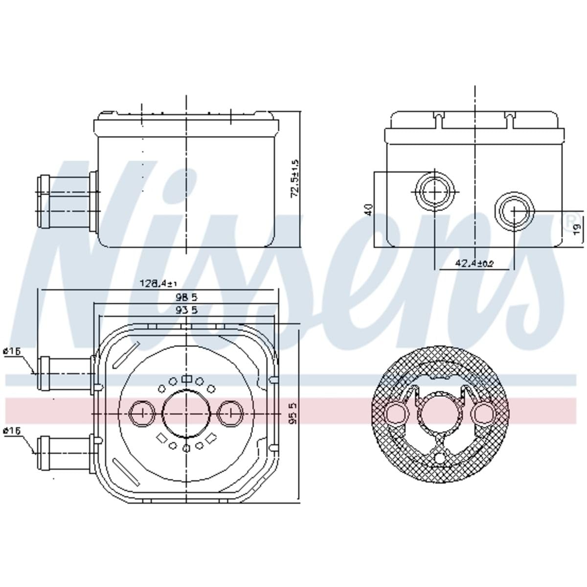 NISSENS Ölkühler, Motoröl 90652