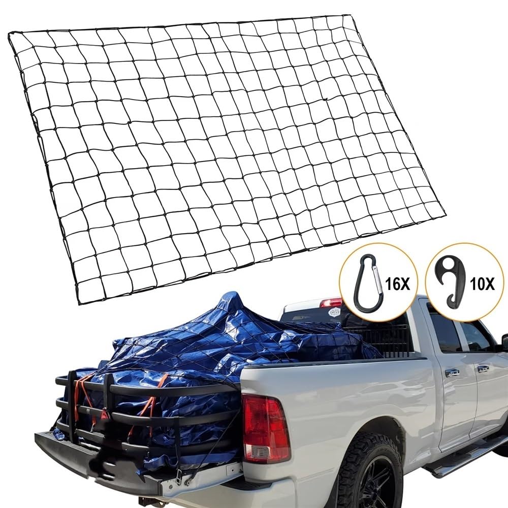 Rete portaoggetti per Bagagliaio, Rete Elastica per cassone di Pickup e per SUV, per Tetto, per portabagagli da Viaggio