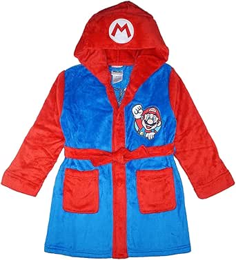 SUPER MARIO boys Costume Plush Robe, Blue/Red, 10 : Amazon.com.au ...