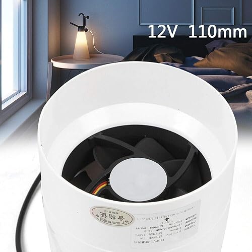 Miniatura 8 de Ventilador de conducto de refuerzo en línea de 4 pulgadas, ventilador de escape de enfriamiento de ventilación, ventilador de bajo ruido en línea de