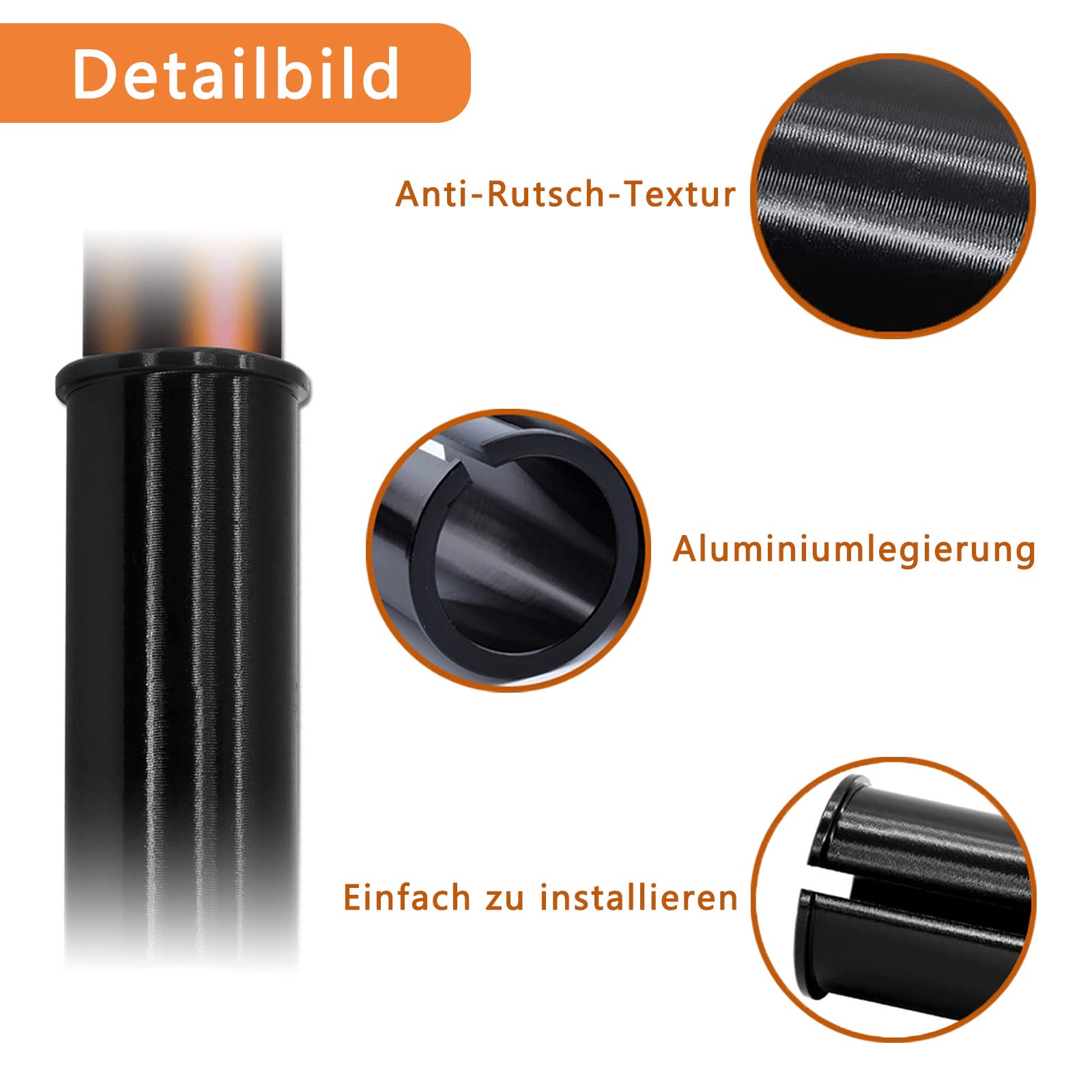 Adapter do sztycy podsiodłowej, ze stopu aluminium, tuleje redukcyjne do rowerów MTB i wyścigowych
