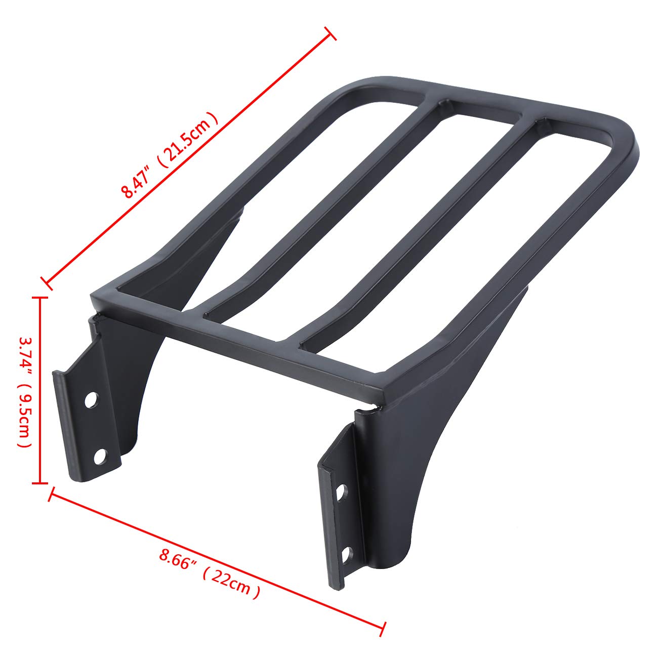 Ambienceo Steel Detachable Rear Tour Pack Pak Luggage Rack Compatible