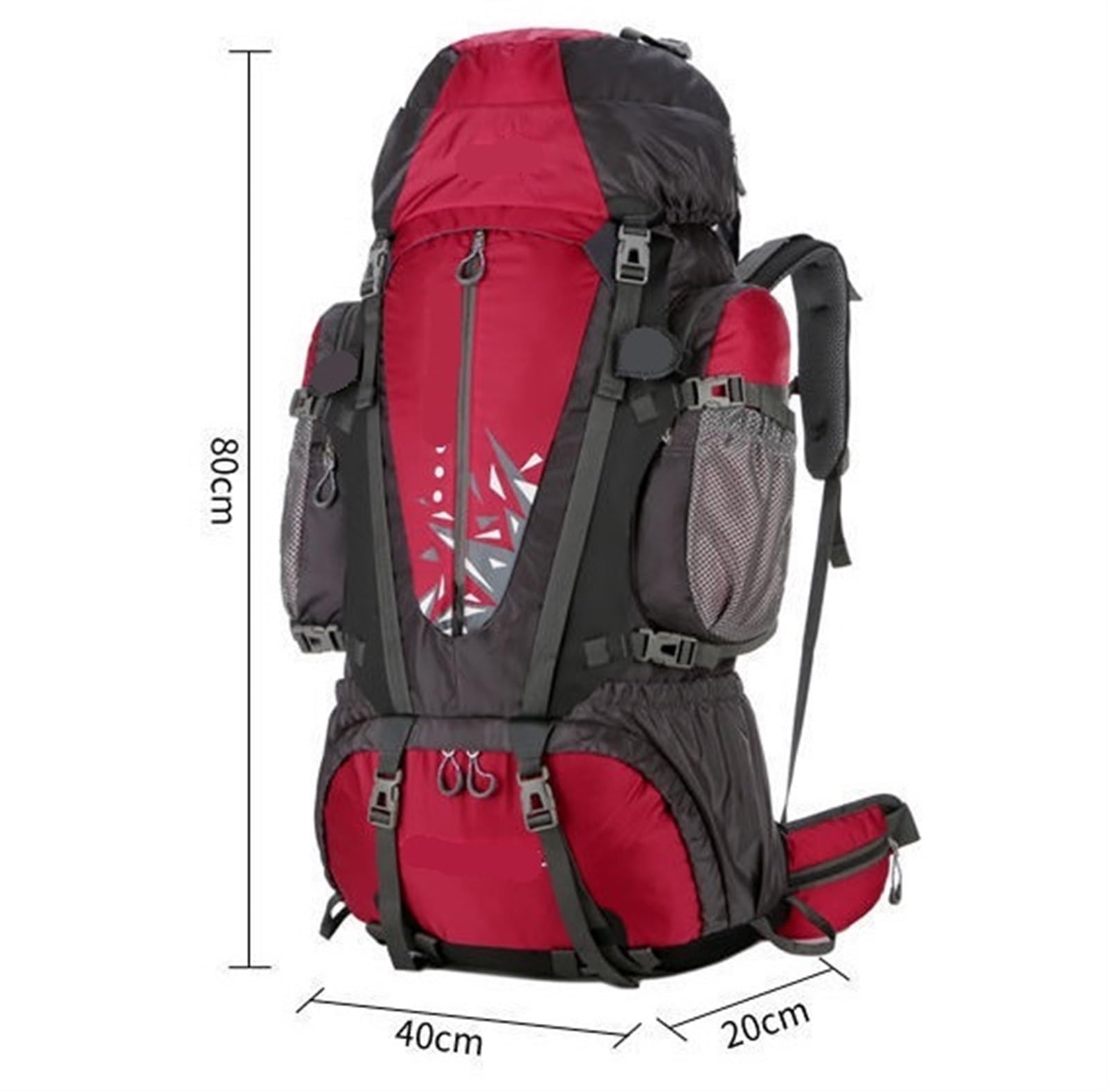 Plecak Turystyczny Plecak Trekkingowy Plecak Sportowy O Dużej Pojemności 80L Plecak Turystyczny Plecak Górski Torba Alpinistyczna(A)