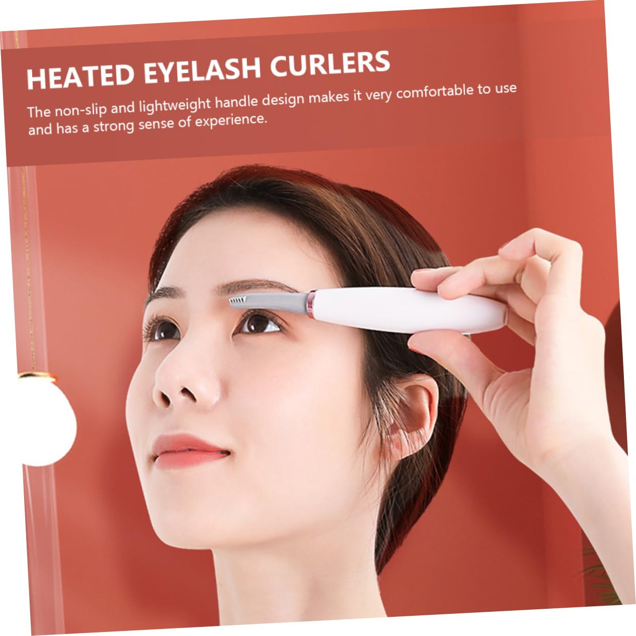 MAGICLULU 3piezas Rizador De Pestañas Eléctrico Calentado Portátil Efecto Natural Herramienta De Maquillaje Para Mujeres Calefacción Rápida y Diseño Ergonómico