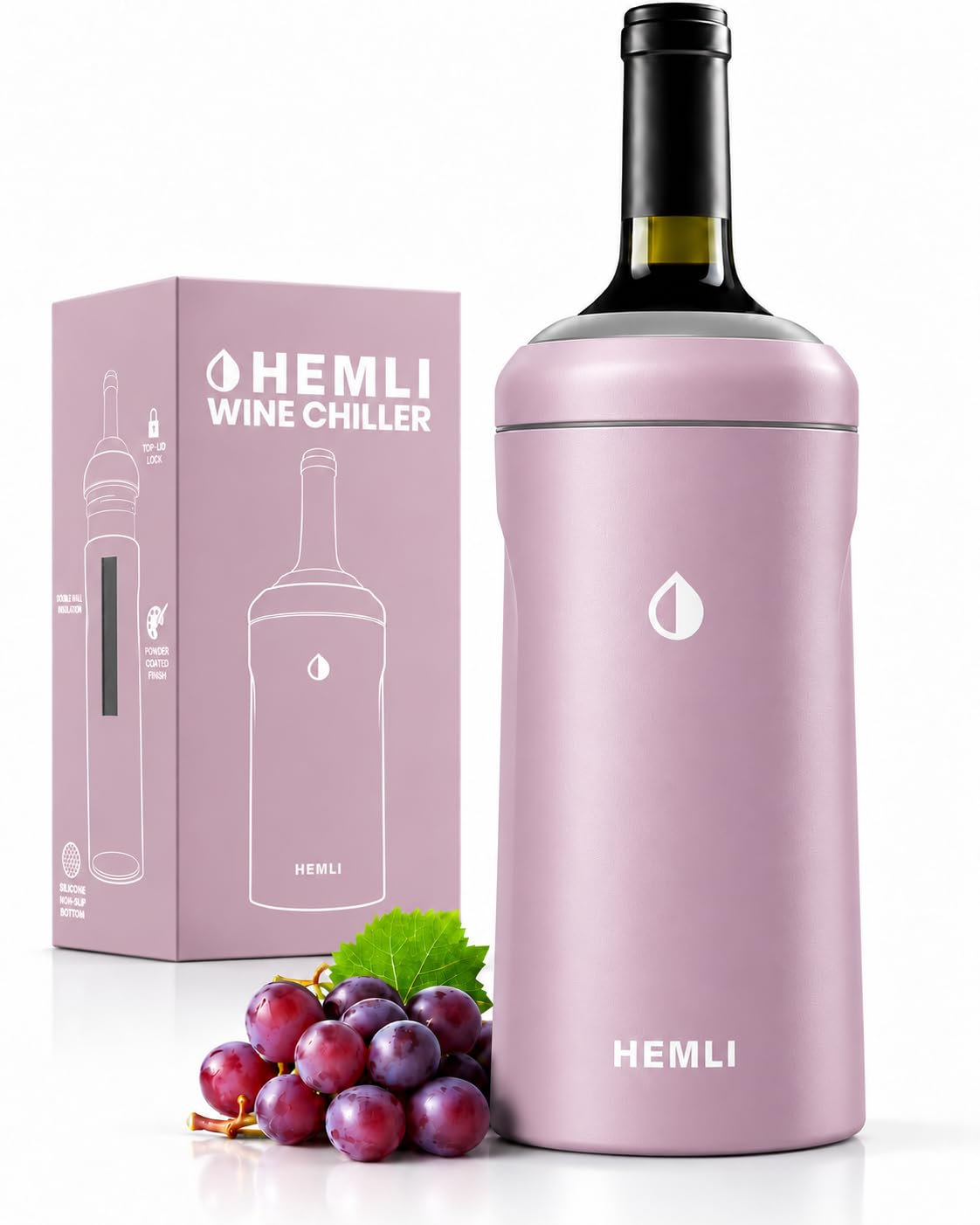 Wine Bottle Chiller Insulator Sleeve, Keeps Wine and Champagne Cold for 12 Hours, Vacuum Insulated Wine Bottle Cooler — Amazon image 11