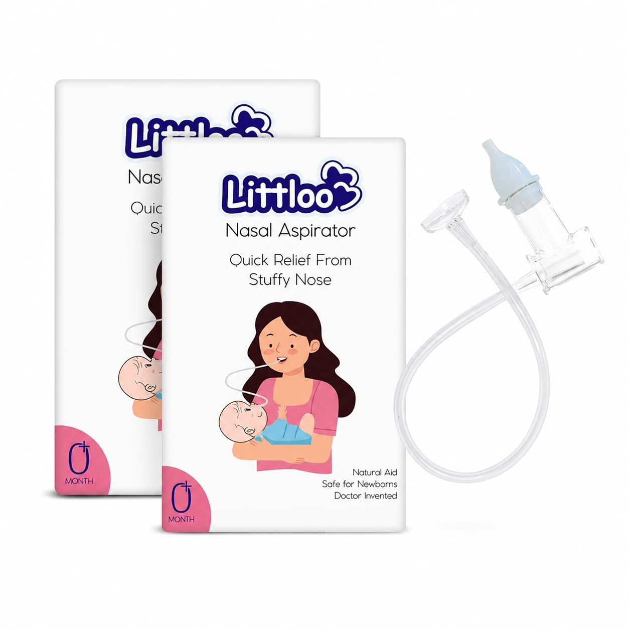 Littloo Baby Nasal Aspirator | Snotsucker for Newborns & Toddlers 0–5 Years | Gentle Mucus Remover with Soft Silicone Tip | Reusable & Easy to Clean | Congestion Relief — Amazon image 8