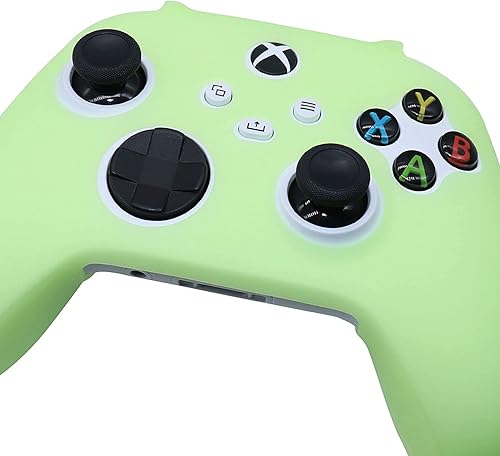Miniatura 3 de HLRAO Funda de silicona que brilla en la oscuridad para el mando de Xbox Series X, funda protectora de goma suave antideslizante para el controlador