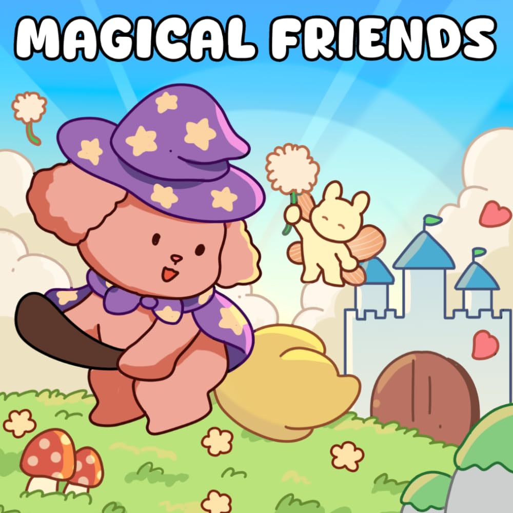 Magical Friends: Enchanted Forest Coloring Book with Cute Characters and Snuggle Doodler Adventures for Stress Relief & Relaxation.
