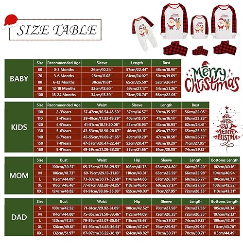 2026 Christmas Matching Sets for Family, Elk Reindeer Xmas Tree Funny Holiday Pjs Set, Long Sleeve Christmas Loungewear3