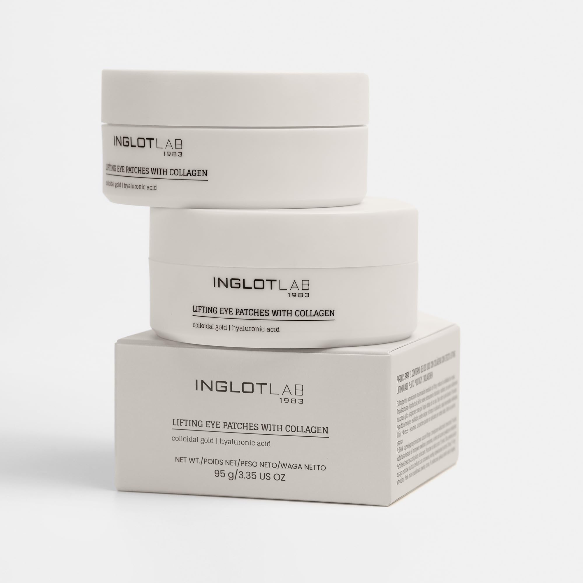 Inglot Lab Patches Occhi Rassodanti con Collagene | Riduzione di Rughe, Gonfiori e Occhiaie | Idratazione e Rinfresco | Risultati Rapidi | Ideale per Pelle Sensibile e Tutti i Tipi di Pelle