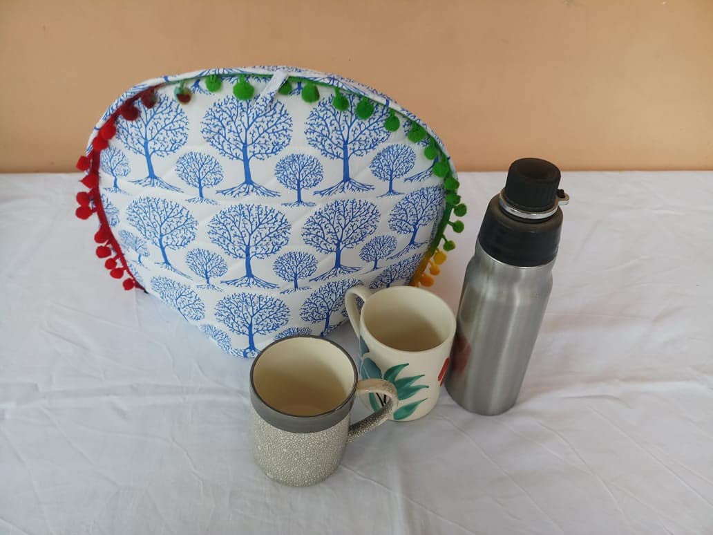Mandala Tea Cozy - Handmade Cotton Tea Kettle Cover -11