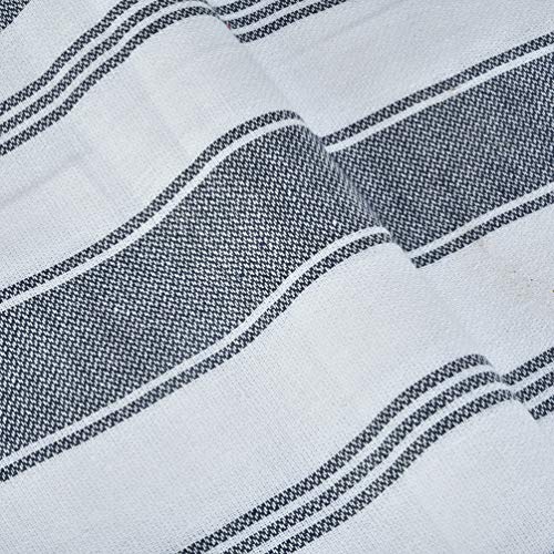 GLAMBURG Peshtemal Turkish Beach Towel Cotton Oversized 36x71 Set of 6 for Adults, Soft Durable Absorbent Extra Large Hammam Bath Sheet - Navy Blue - Image 5