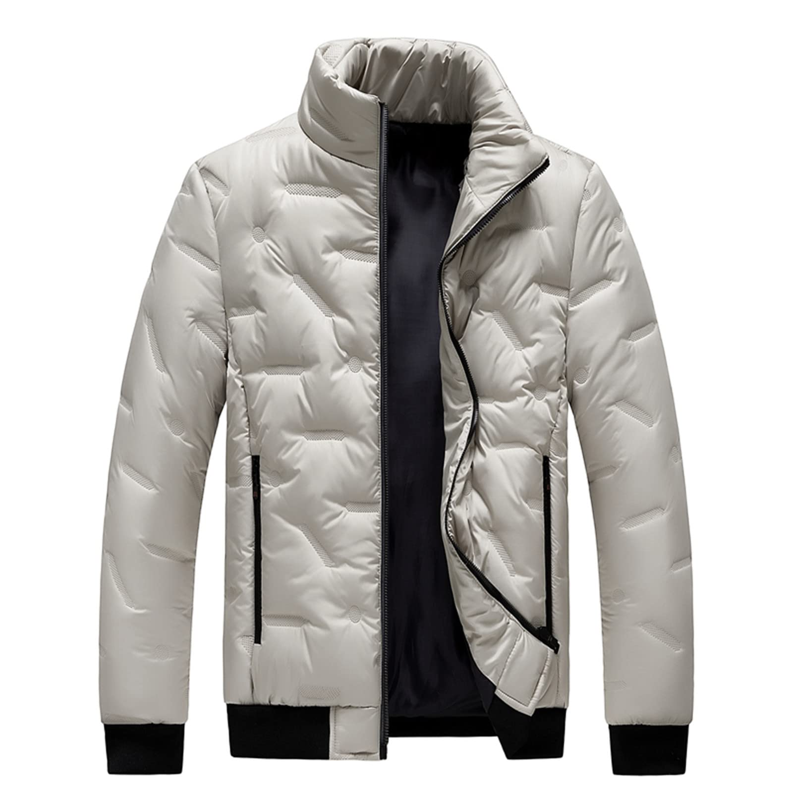 Giacca Uomo Invernale Cappotti da Uomo Autunno e Inverno Caldi a Maniche Lunghe con Scollo a Barchetta e Tasche Larghe Giacche Di Pile Giacca Gotica Uomo