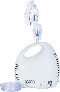iGRiD Ultra Compact Low Noise
                            Compressor Nebulizer for Children &
                            Adults | Electric Inhaler for Cold, Asthma
                            & Respiratory...
