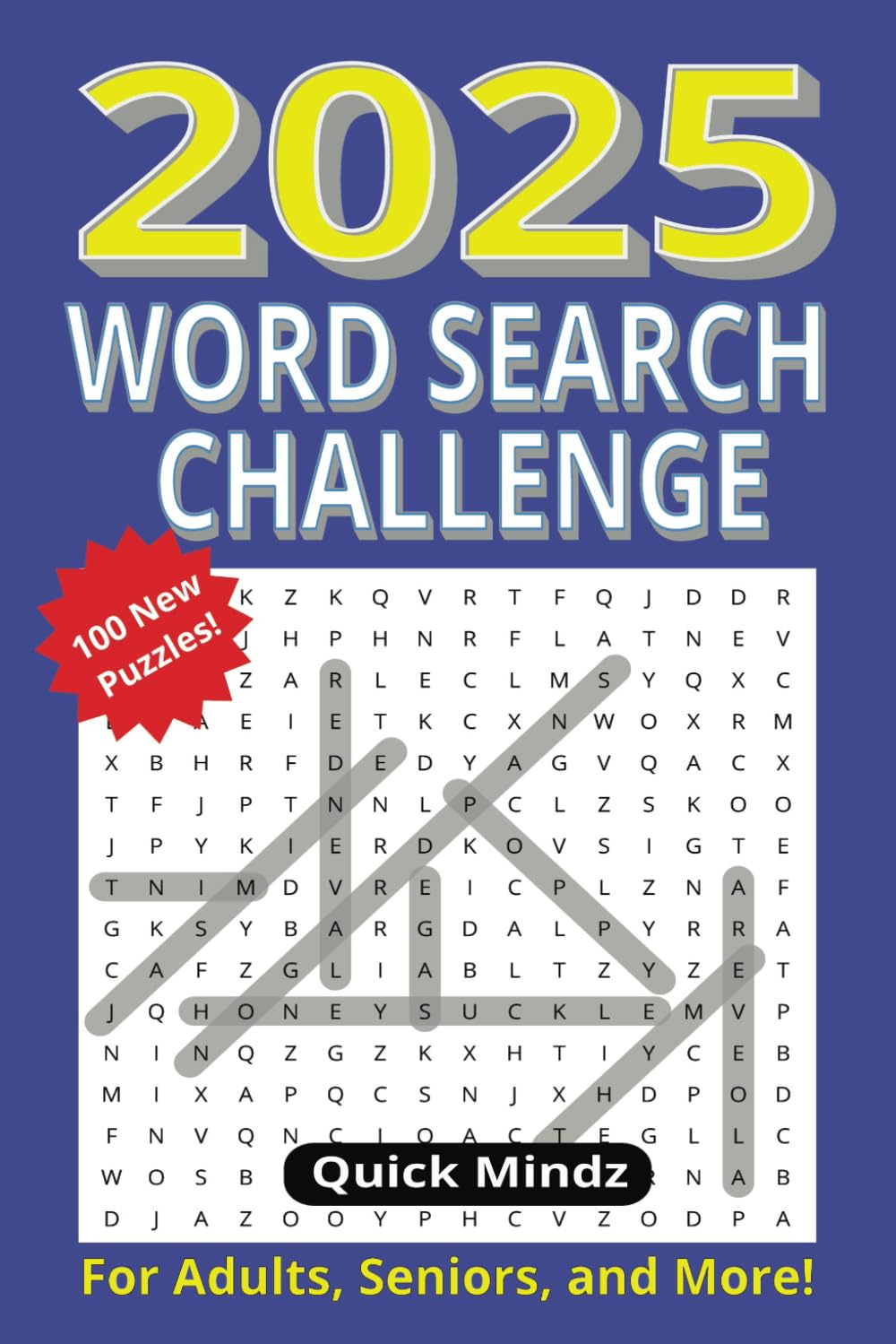 2025 Word Search Challenge: 100 Puzzles to Exercise Your Mind.