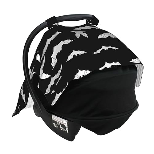 Miniatura 7 de Funda de asiento de coche de murciélago de Halloween, cubierta de asiento de coche de moda para invierno, cubierta de enfermería, regalo de ducha