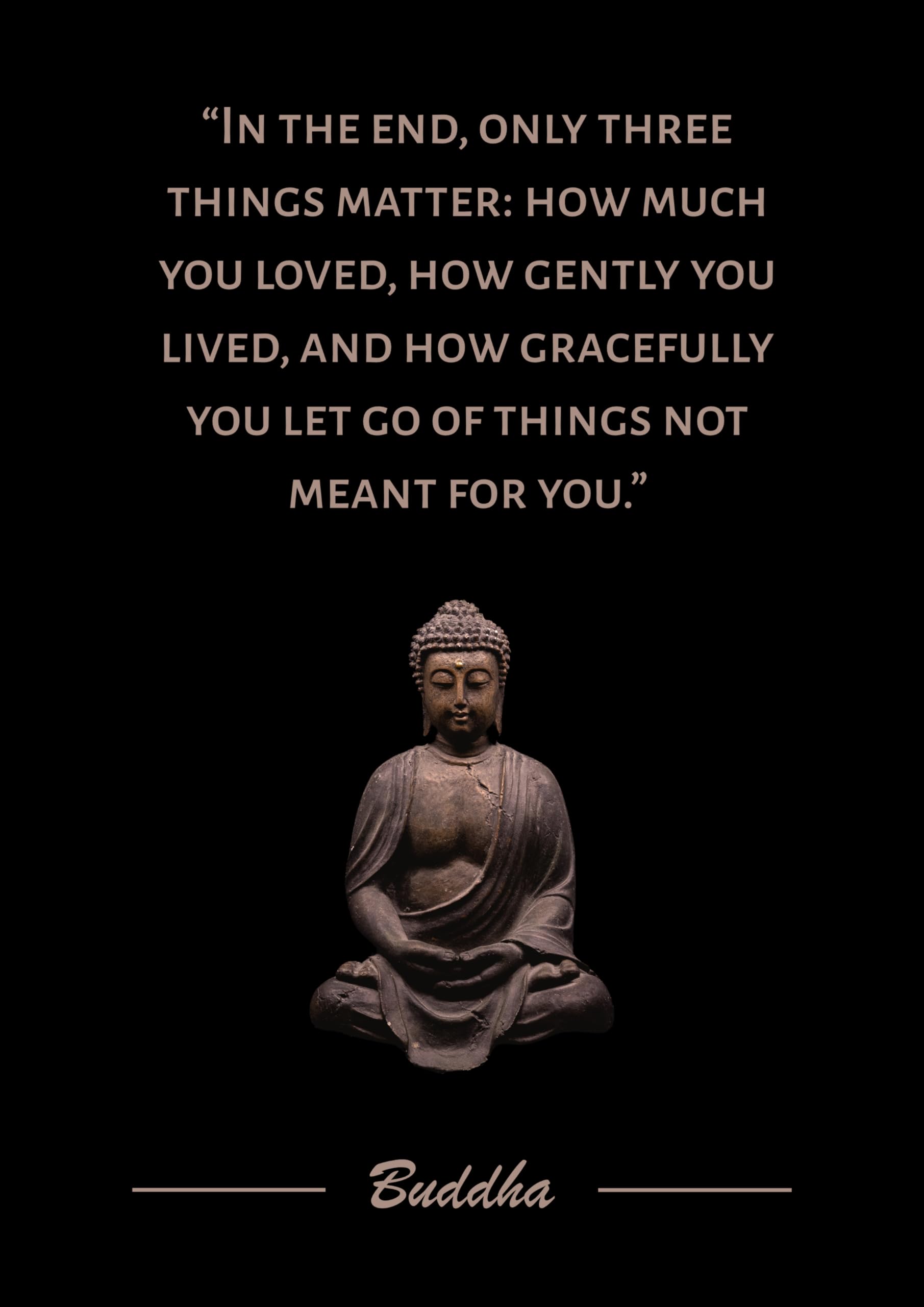 Generic Buddha Quote Art Print, Size A4, Wall Art Print, Print, Living Room