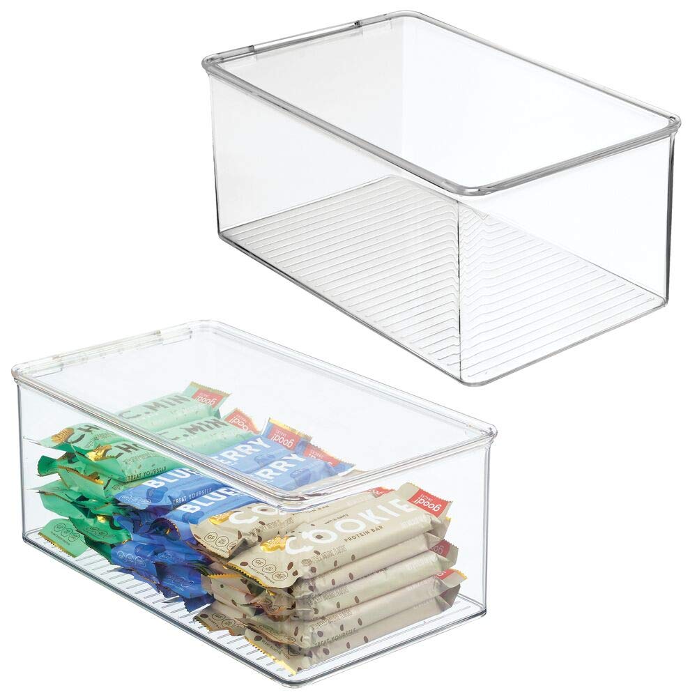 Buy mDesign Plastic Stackable Kitchen Pantry Box for