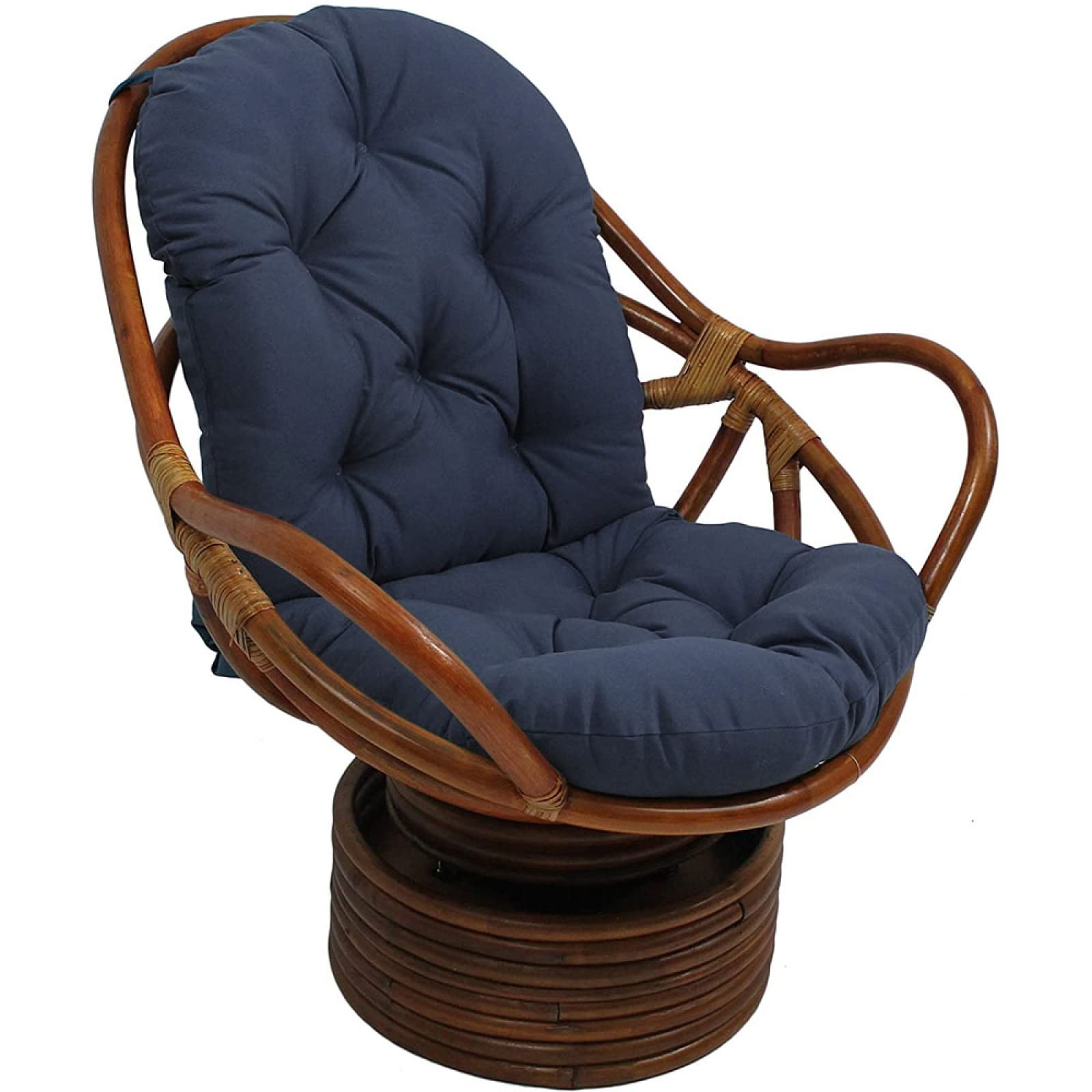 FUYAO Swivel Rocking Chair Cushion,Wicker Rattan Furniture Seat Cushion,Waterproof and UV Resistant Rocking Chair Cushion for Home Decoration Indoor Outdoor