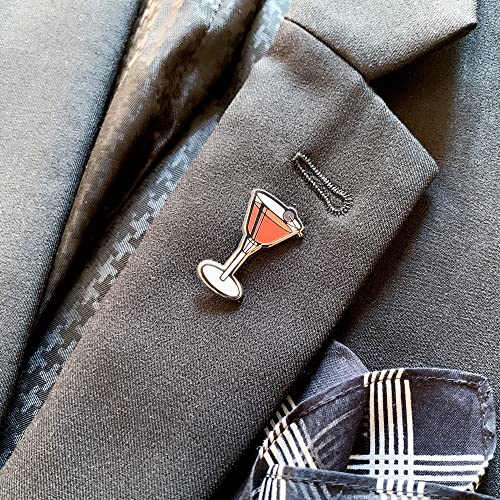 Image of Classic Cocktail Cute Enamel Pins for Bartender Aprons, Jackets, Backpacks and Purses, Shirt and Suit Lapels, Button Badges Brooch Fashion Jewelry