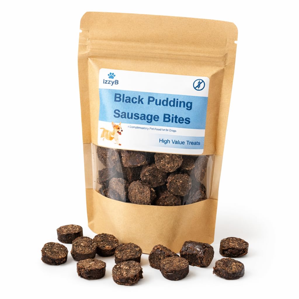 IzzyB Sausage Bites | Black Pudding Dog Training Treats 80g
