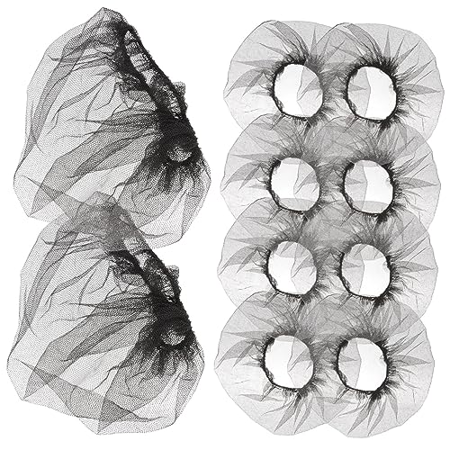 SHERCHPRY 10 pcs Women Mesh Hair Nets Invisible Wig Caps Comfortable Design for Home Work and Parties Breathable Practical Hair Accessories
