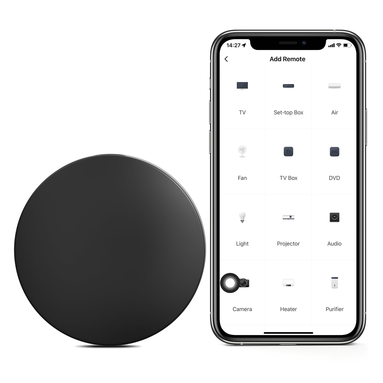 eMylo Control Remoto IR Smart, Smart Home Automation, Tuya Smart inalámbrico WiFi Control IR Universal Hub Compatible con Alexa