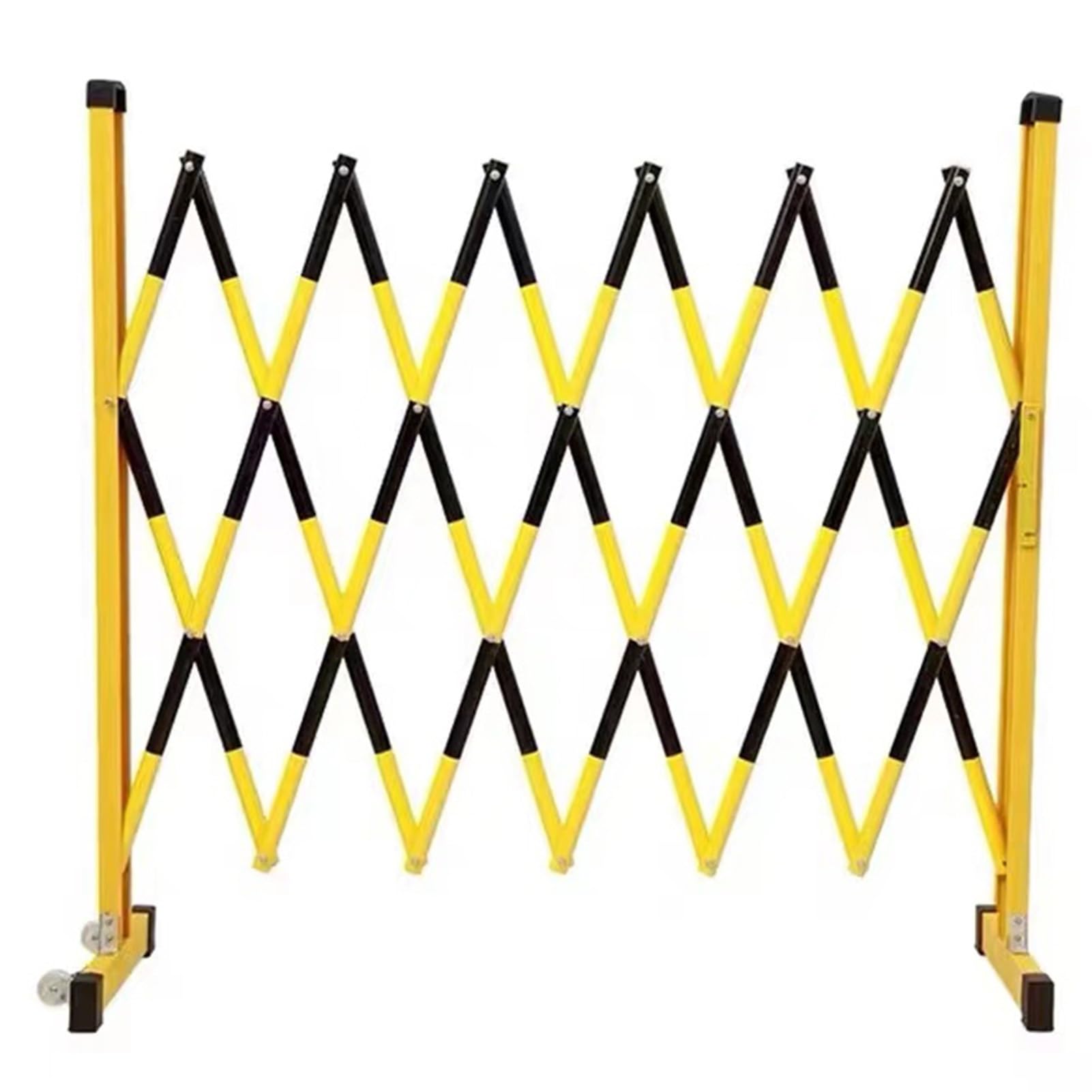 Barrera de tráfico retráctil, 1,2 m x 6 m, valla de seguridad industrial para interiores y exteriores, solución de control de multitudes resistente, puerta de gestión de acceso versátil