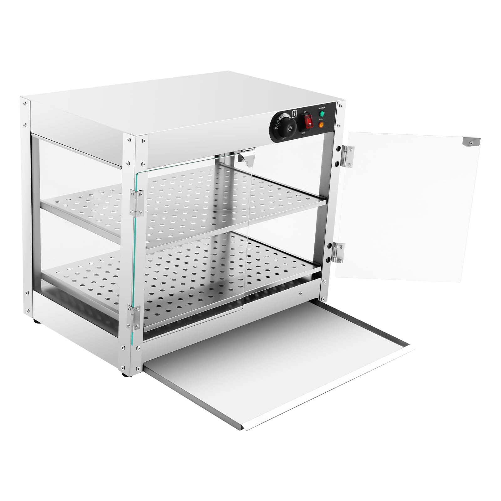 Vitrina de mantenimiento caliente, recipiente calefactor 800 W, inoxidable