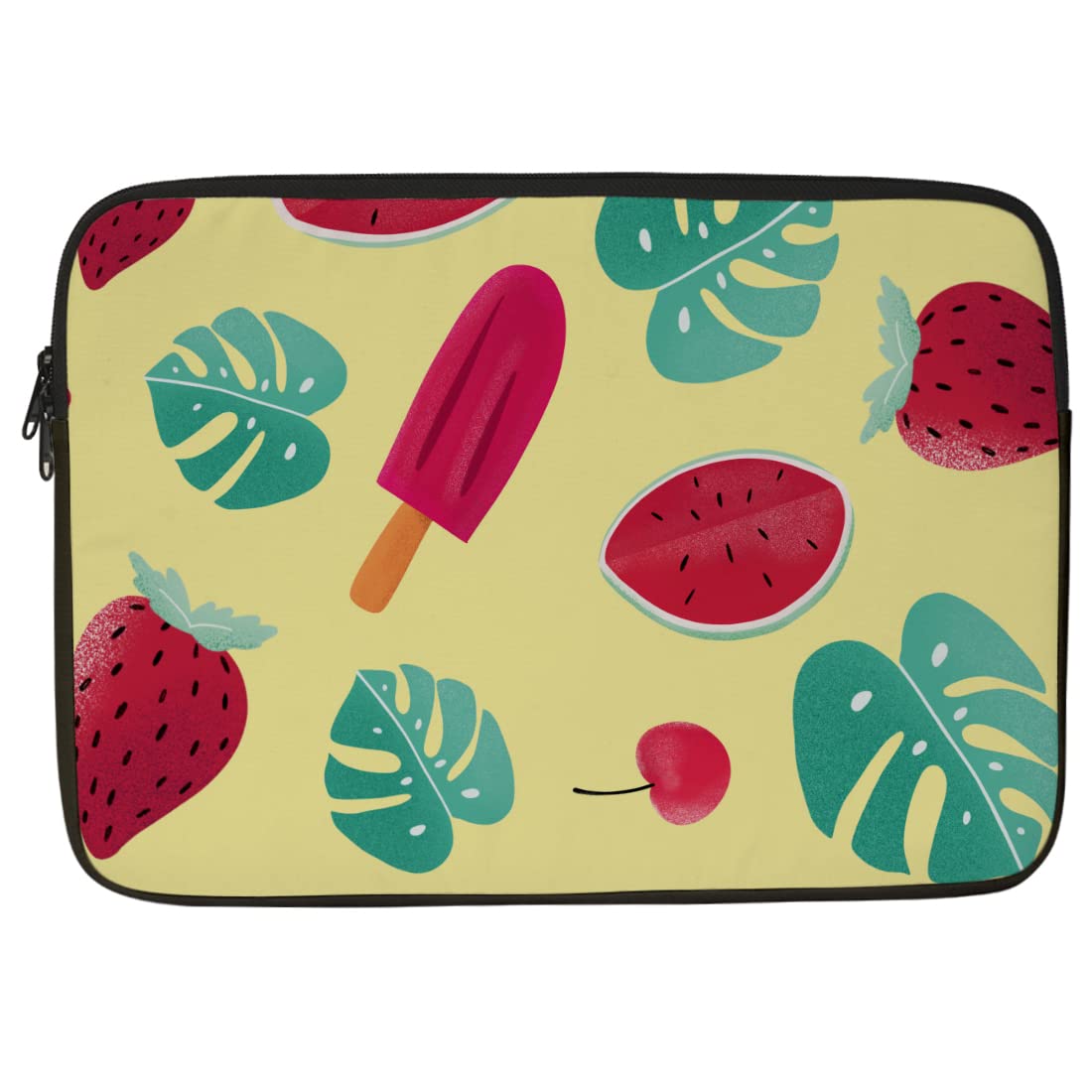 Crazyify Strowberry Printed Laptop Sleeve/Laptop Case Cover/Laptop Bag 14 inch with Shockproof & Waterproof Linen On All Inner Sides | MacBook/Laptop Sleeve for Men & Women (B0B49LPTJK) Amazon Price History, Amazon Price Tracker