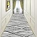 Tapis de couloir gris contemporain, tapis longs pour couloir, tapis étroits, tapis d'escalier de porte d'entrée (Size : 80x150cm)