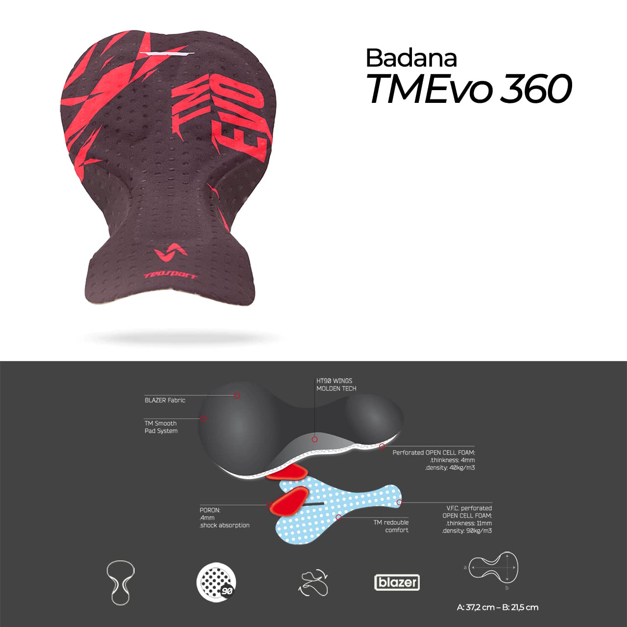 Culote Corto Ciclismo Hombre, Culotte con Badana de Alta Absorción, Culotes de Ciclismo Carretera, Badana Anideslizante