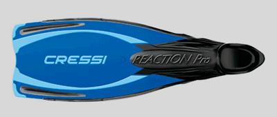 Cressi Reaction Pro Dalış Paleti SILVER-ORANGE NO:36-37