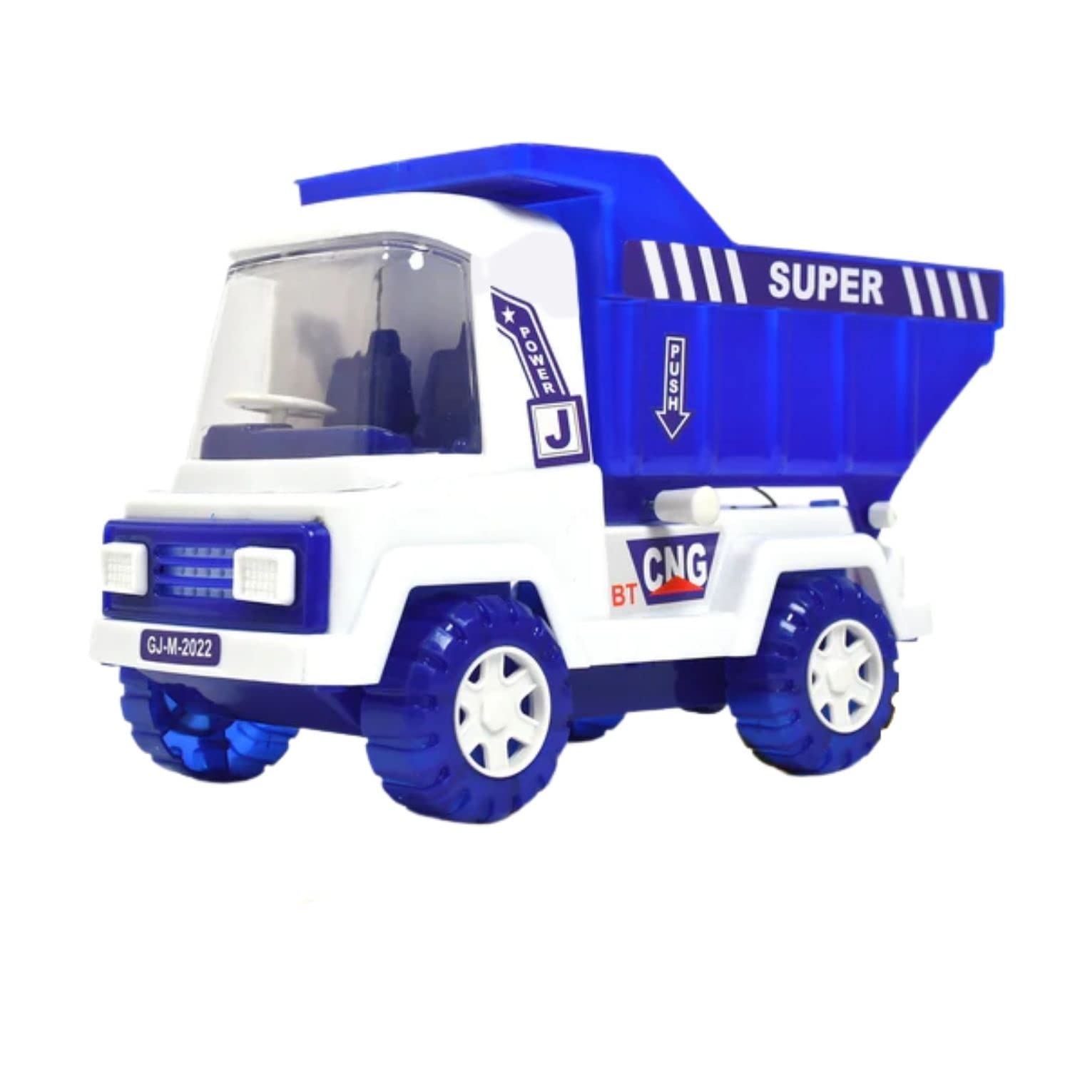 HEMS ENTERPRISE Push and Go Dumpster Super Truck | Unbreakable Plastic Truck | Friction Powered Dumper Toy |Colourful Toy Truck