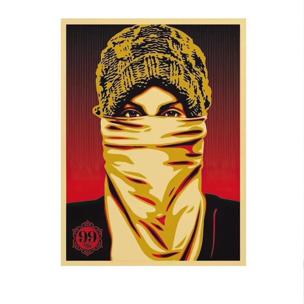 LHHJF LJHFA Shepard Fairey Vintage Poster Women Abstract Canvas Wall Art And Painting Shepard Fairey Prints For Home Decor Picture 40x60cm No Frame
