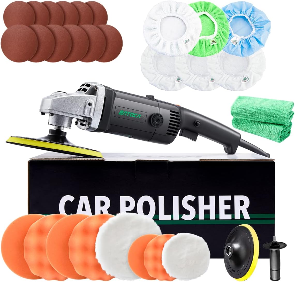 BATOCA Buffer Polisher Rotary Car Polisher Wax Machine, Car