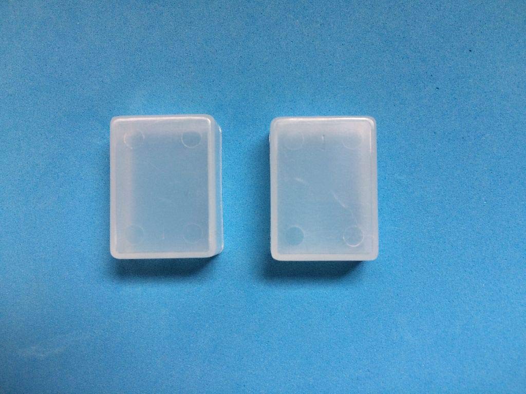 Uk-Blindparts Clear Pair Of Square End Caps For 25Mm Venetian Blind