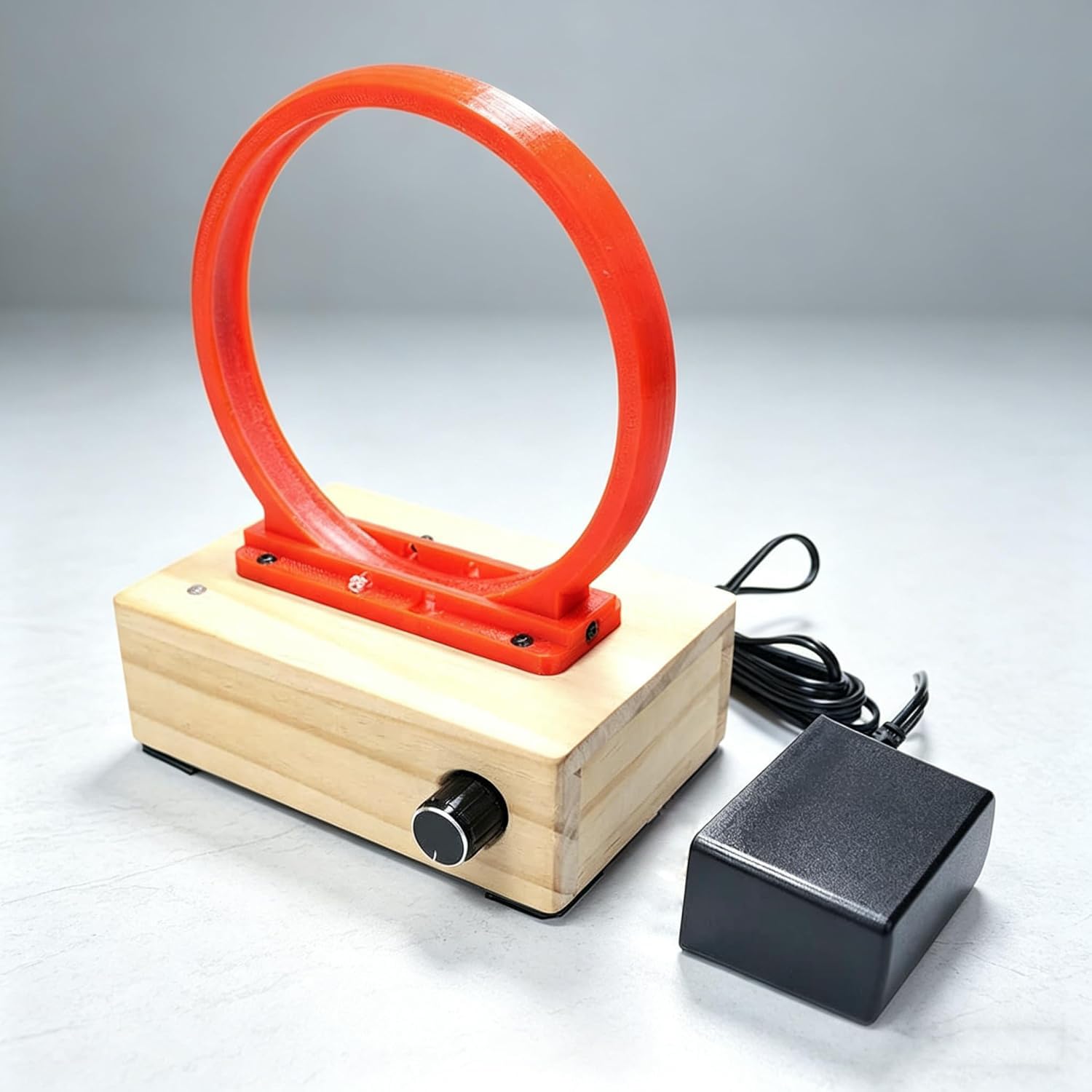 HKFGSHOP DIY Perpetual Motion Machine Model, Electromagnetic Cyclotron Physics Experiment Kit, Iron Ball Circular Motion Coil with 3 Small Balls, Scientific Teaching Model for Lab & Classroom