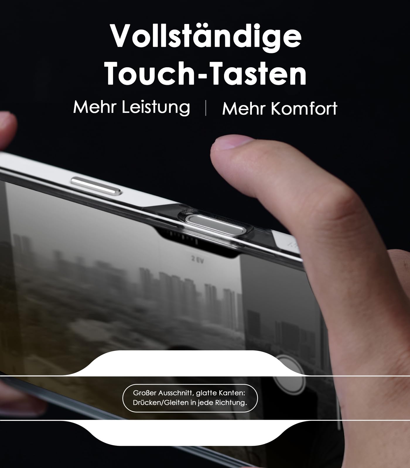 Aulumu A16 stoßfeste Schutzhülle für iPhone 16 Pro Max, aktualisierte Kamerasteuerung, echte Kühlung, Kamerarahmen aus Aluminiumlegierung, mehrschichtiger Verbundschutz, Weiß