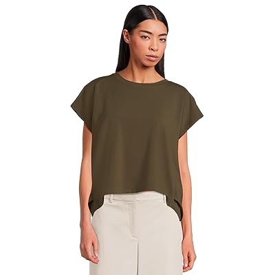 Eileen Fisher Crew Neck Box Top Women