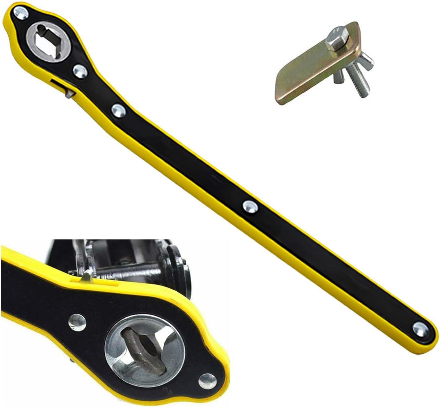 TorSor 3-Pack Jack Ratchet Wrench Adapter Plates - Car Jack Lug Wrench Converter - View #5