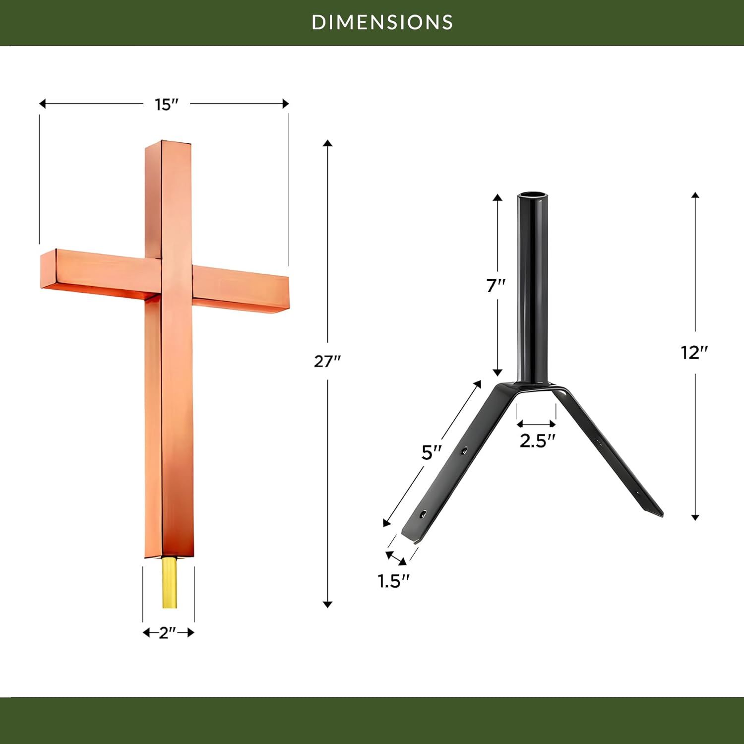 Good Directions 745 Cross Polished Weathervane (Discontinued)
