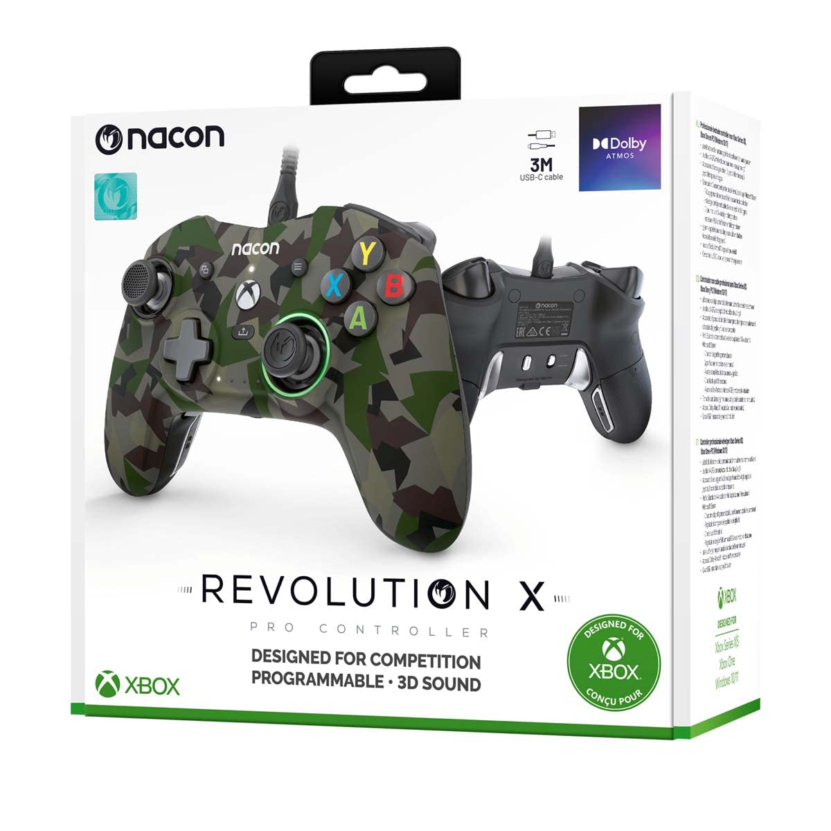 Nacon Revolution X Pro Camouflage Controller for Xbox Series X|S, Xbox One and PC