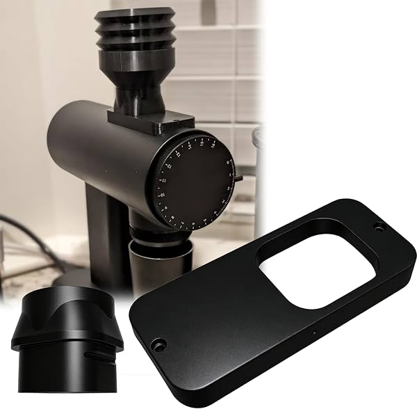 Adaptador de tolva para molino de café compatible con Timemore Sculptor 064/064S, anillo de conversión universal de 35 mm, montaje de tolva de repuesto para mejorar el flujo de trabajo de espresso