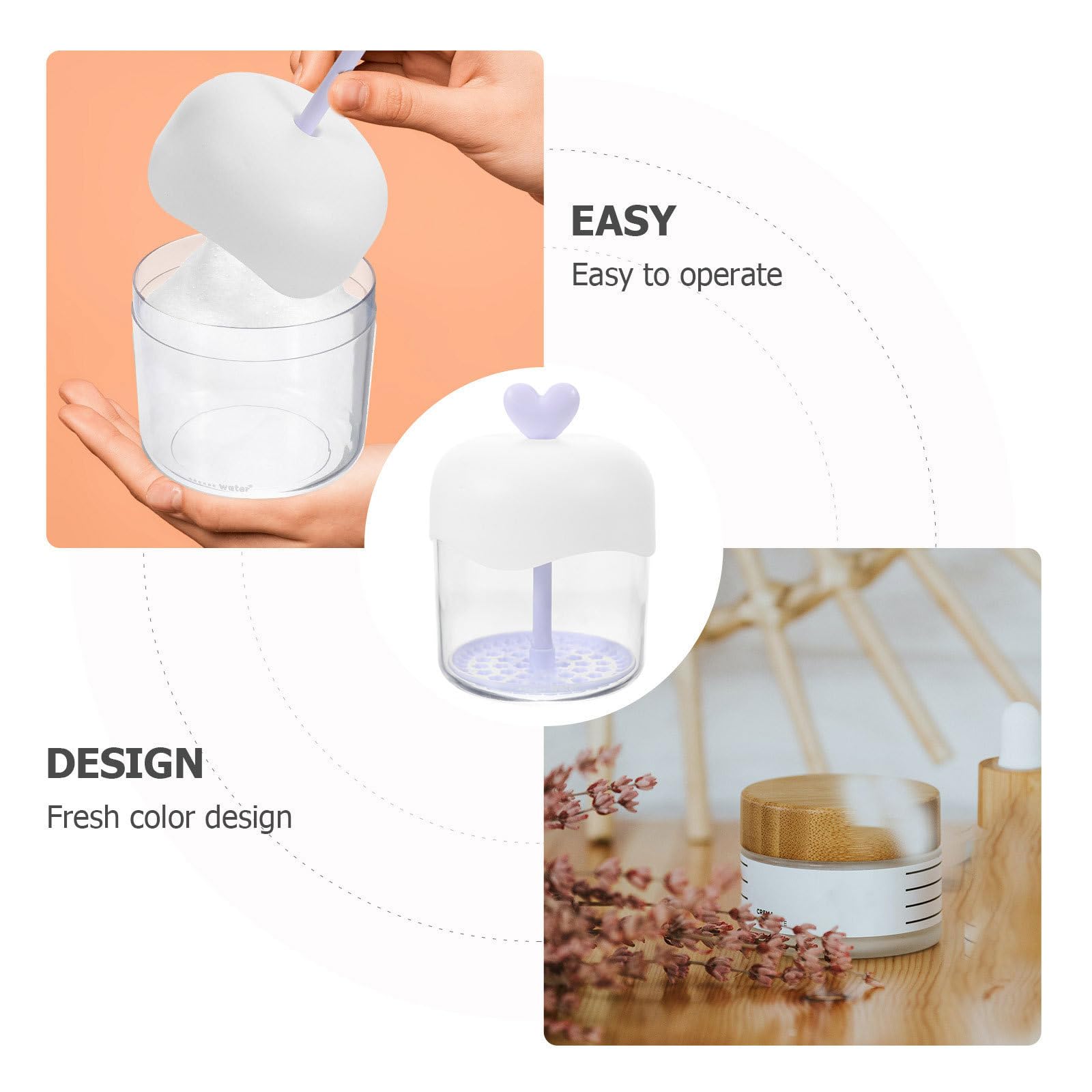 SHOWERORO Gorgogliatore Detergente per Viso in Plastico Facile da Usare Schiuma Densa per Bagno e Viaggi All'aperto, per Pulizia Viso e Crema da Barba